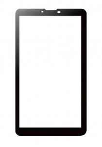 Replacement Front Glass For I Kall K1 Black By - Maxbhi.com