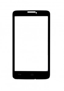 Replacement Front Glass For Alcatel One Touch Scribe Easy Black By - Maxbhi.com