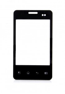 Replacement Front Glass For Lg Optimus L3 Dual E405 Black By - Maxbhi.com