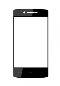 Replacement Front Glass For Ktouch A17 Black By - Maxbhi.com