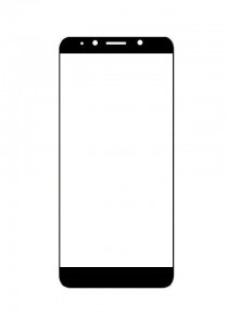 Replacement Front Glass For Zopo P5000 Black By - Maxbhi.com