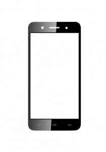Replacement Front Glass For Colors Mobile Xfactor X135 Flash Hd Black By - Maxbhi.com