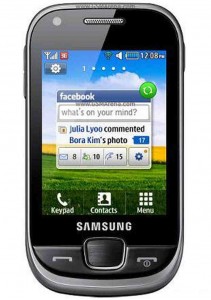 LCD with Touch Screen for Samsung Champ 3.5G - Black