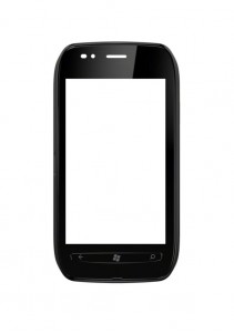 Replacement Front Glass For Nokia Lumia 710 Black By - Maxbhi.com