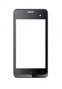 Replacement Front Glass For Lava Iris 405 Black By - Maxbhi.com
