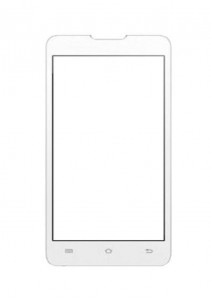 Replacement Front Glass For Micromax Canvas Viva A72 White By - Maxbhi.com