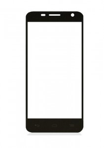 Replacement Front Glass For Alcatel One Touch Idol Mini 6012a Black By - Maxbhi.com