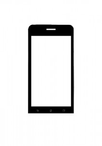 Replacement Front Glass For Asus Padfone Mini Intel Black By - Maxbhi.com