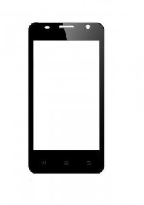 Replacement Front Glass For Karbonn Smart A10 Black By - Maxbhi.com