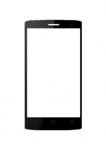 Replacement Front Glass For Intex Aqua A4 Black By - Maxbhi.com