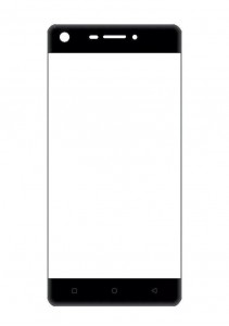 Replacement Front Glass For Intex Aqua Lions 3 Black By - Maxbhi.com