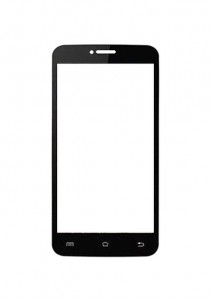 Replacement Front Glass For Verico Uni Vision 5v2 Black By - Maxbhi.com