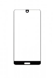 Replacement Front Glass For Sharp Aquos S3 Mini Blue By - Maxbhi.com