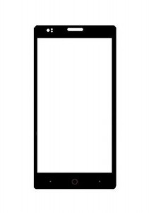 Replacement Front Glass For Gaba A1 Black By - Maxbhi.com