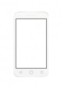 Replacement Front Glass For Alcatel Pop 2 4 Grey By - Maxbhi.com