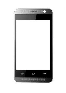 Replacement Front Glass For Spice Mi402 Black By - Maxbhi.com