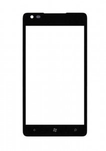 Replacement Front Glass For Nokia Lumia 900 Rm808 Black By - Maxbhi.com