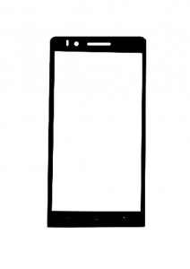 Replacement Front Glass For Oppo Find 5 Black By - Maxbhi.com