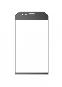 Replacement Front Glass For Cat S31 Black By - Maxbhi.com