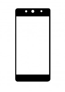 Replacement Front Glass For Blu Vivo Selfie Black By - Maxbhi.com