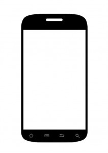 Replacement Front Glass For Rage Magic 40 Black By - Maxbhi.com