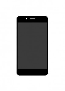 Lcd With Touch Screen For Lava Flair P3 Black By - Maxbhi.com