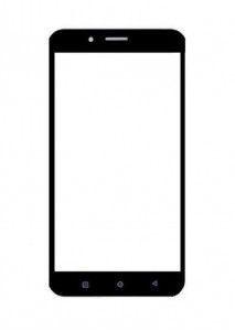 Replacement Front Glass For Micromax Canvas Doodle 4 Q391 Black By - Maxbhi.com
