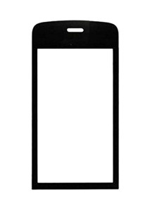 Replacement Front Glass For Nokia C503 Black By - Maxbhi.com