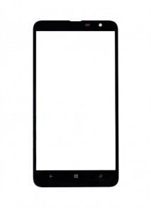 Replacement Front Glass For Nokia Lumia 1320 Black By - Maxbhi.com