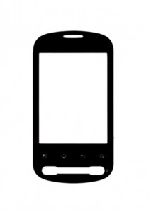 Replacement Front Glass For Lg Optimus Me P350 Silver By - Maxbhi.com