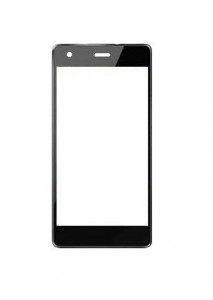Replacement Front Glass For Intex Cloud Flash Black By - Maxbhi.com
