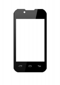Replacement Front Glass For Videocon Z30 Pace Black By - Maxbhi.com