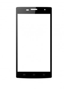 Replacement Front Glass For Celkon Millennium Glory Q5 Black By - Maxbhi.com