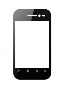 Replacement Front Glass For Spice Mi315 Black By - Maxbhi.com