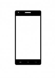 Replacement Front Glass For Spice Xlife Proton 4 Black By - Maxbhi.com