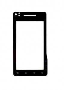Replacement Front Glass For Motorola Milestone Xt720 Black By - Maxbhi.com