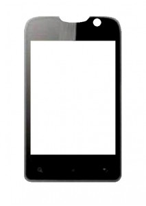 Replacement Front Glass For Mifone Mia100 Black By - Maxbhi.com
