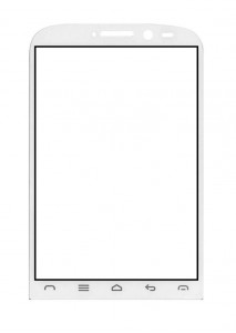 Replacement Front Glass For Cyrus Chat White By - Maxbhi.com