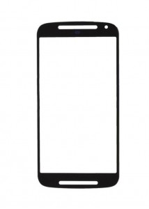 Replacement Front Glass For Motorola Moto G 2nd Gen Black By - Maxbhi.com