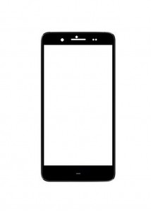 Replacement Front Glass For Panasonic Eluga Z Black By - Maxbhi.com