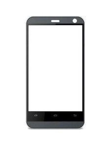 Replacement Front Glass For Karbonn Titanium S15 Plus Black By - Maxbhi.com
