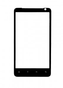 Replacement Front Glass For Htc Velocity 4g Vodafone Black By - Maxbhi.com