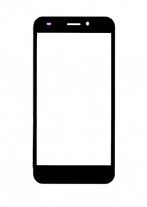 Replacement Front Glass For Lyf Wind 5 Black By - Maxbhi.com