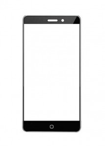 Replacement Front Glass For Iberry Auxus 4x Black By - Maxbhi.com