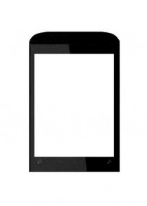 Replacement Front Glass For Htc T3320 Mega Black By - Maxbhi.com