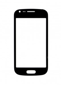 Replacement Front Glass For Samsung Galaxy Trend Plus S7580 Black By - Maxbhi.com