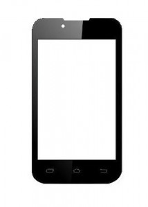 Replacement Front Glass For Karbonn A8 Plus Black By - Maxbhi.com