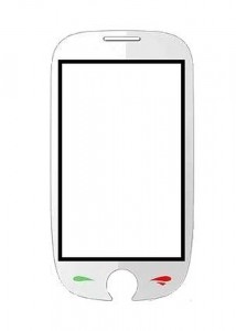 Replacement Front Glass For Karbonn K1515 White By - Maxbhi.com