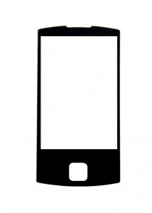 Replacement Front Glass For Garminasus Nuvifone A50 White By - Maxbhi.com