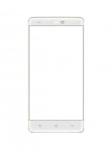 Replacement Front Glass For Celkon Cliq 2 Black By - Maxbhi.com
